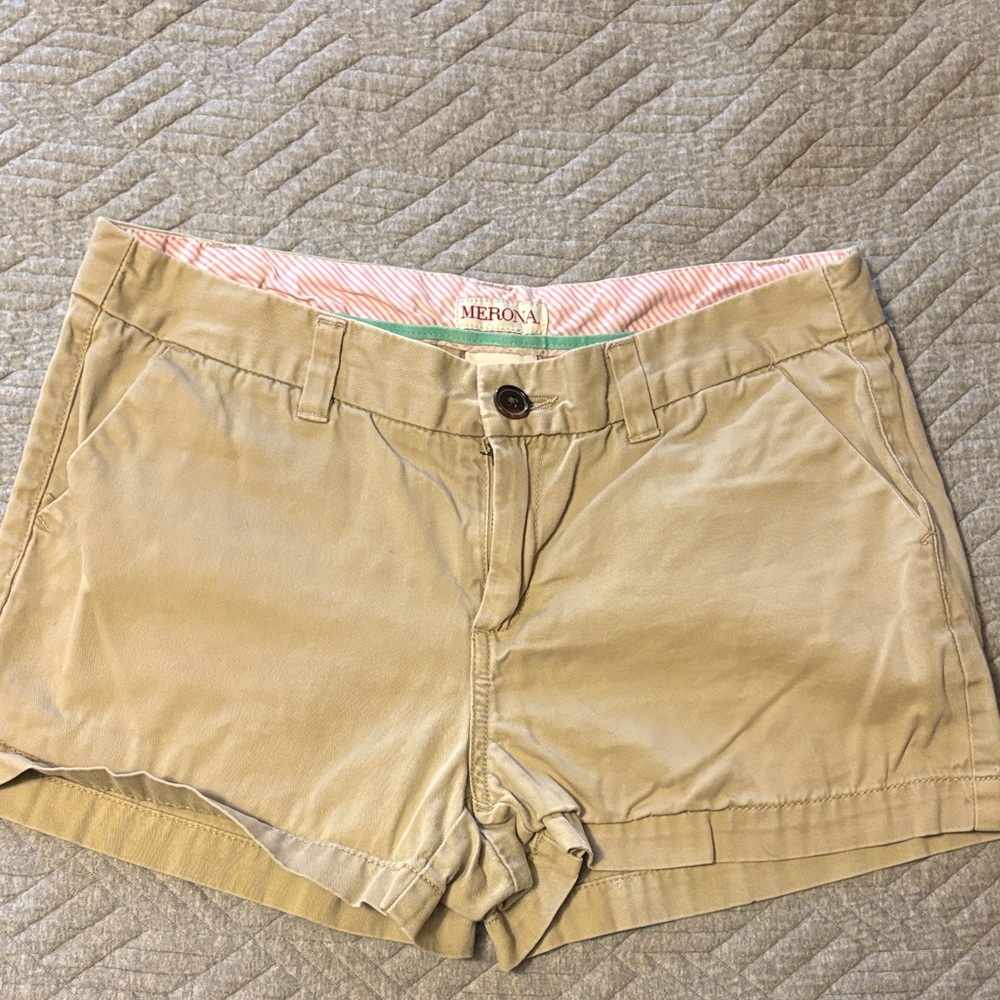 Merona Tan Casual Women's Chino Bermuda Shorts